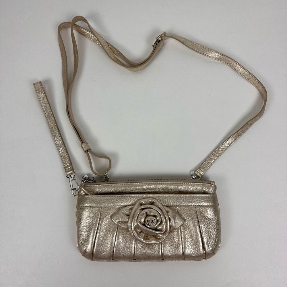 Brighton Gold Metallic Wristlet or Shoulder bag